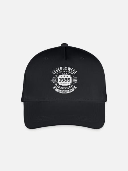 March 1985 Birthday 1985 Legends Mars - Organic Kids’ Baseball Cap - black