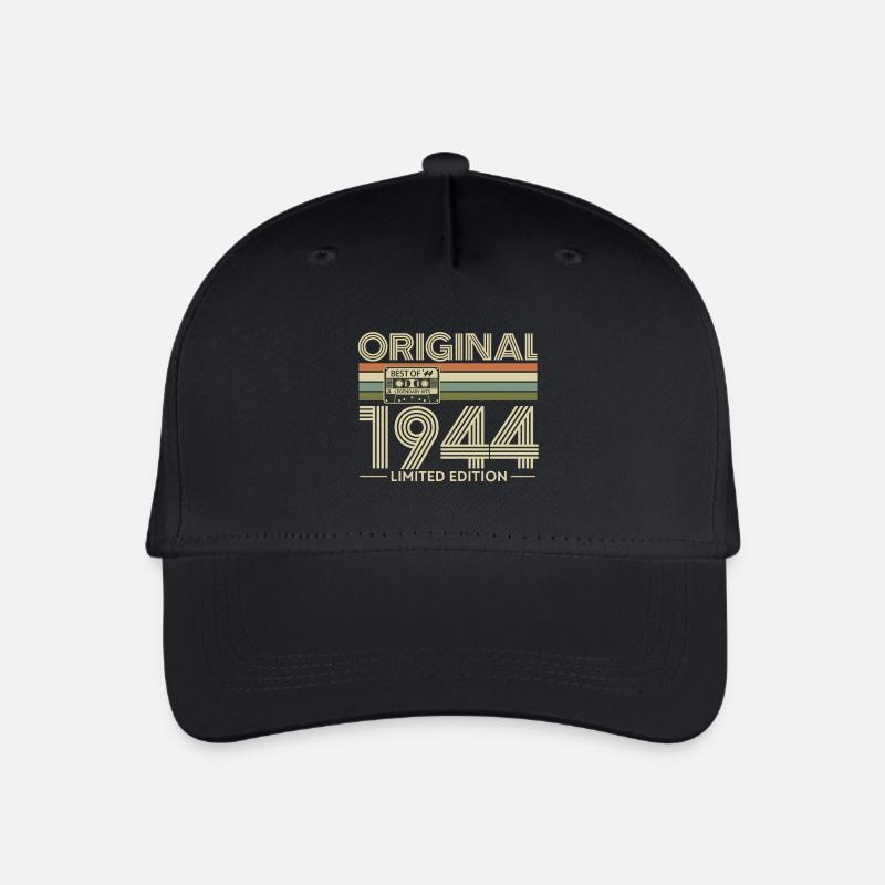 Original 1944 Limited Edition Retro - Organic Kids’ Baseball Cap - black