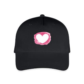 Cœur - personnalisable - Casquette de baseball bio Enfant - noir - Devant