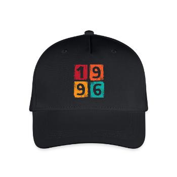 1996 30. Geburtstag - Kinder Bio Basecap - Schwarz - Vorne