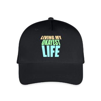 Vivre ma vie la plus correcte Drôle de dicton, médiocre - Casquette de baseball bio Enfant - noir - Devant