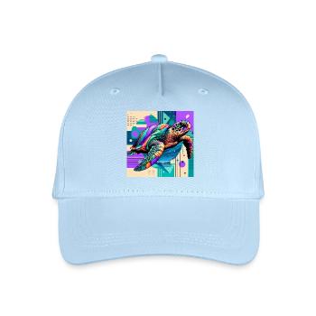 Schildkröte - Kinder Bio Basecap - Hellblau - Vorne