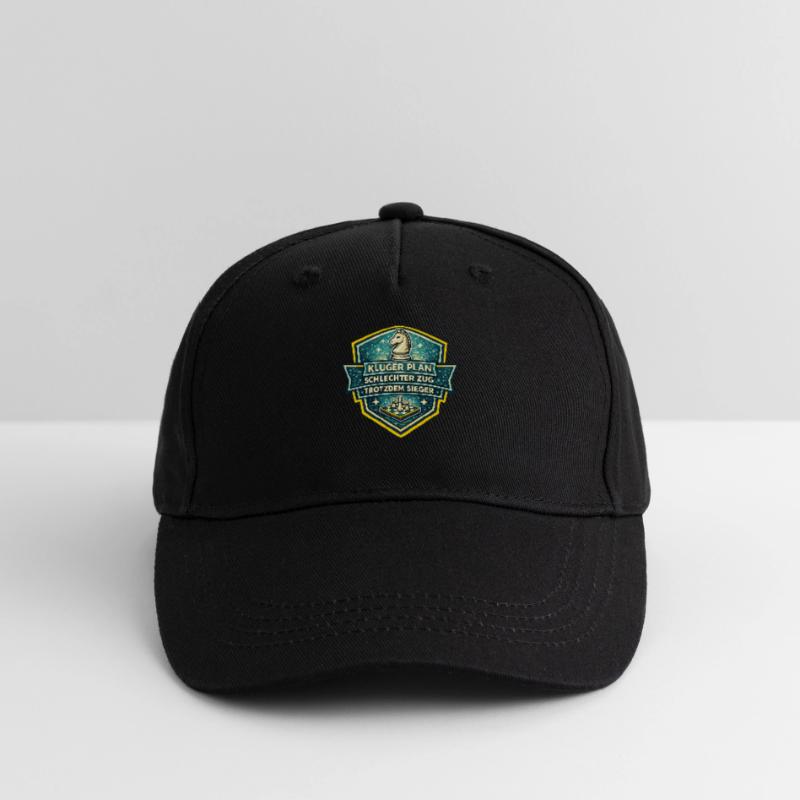 Schachheld Badge: Kluger Plan Sieger Kinder Bio Basecap