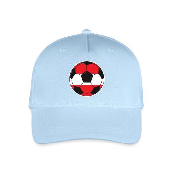 Football - Équipe d’Autriche - Casquette de baseball bio Enfant - bleu clair - Devant