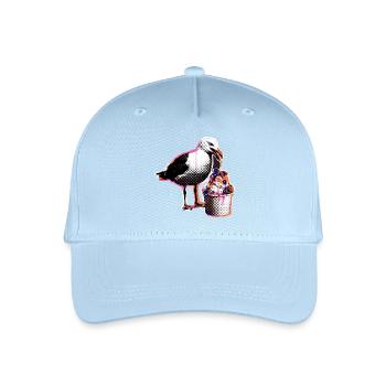Möwe Isst Eis - Kinder Bio Basecap - Hellblau - Vorne