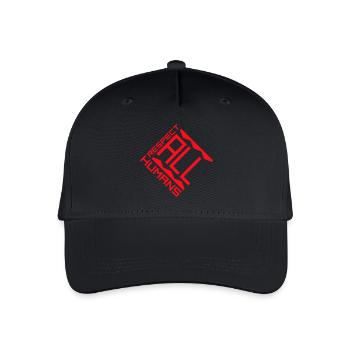 Respect All Humans Statement Humanity Saying - Organic Kids’ Baseball Cap - black - Front