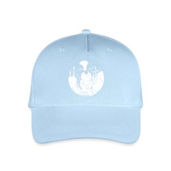 Croquis ferroviaire - Casquette de baseball bio Enfant - bleu clair - Devant