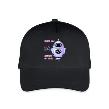 ERREUR 404 : Identité non trouvée - Casquette de baseball bio Enfant - noir - Devant