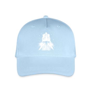 Bowling - Organic Kids’ Baseball Cap - light blue - Front
