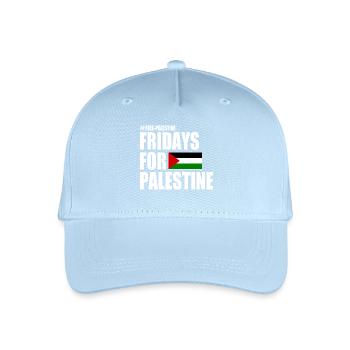 Free palestine fridays for palestine - Kinder Bio Basecap - Hellblau - Vorne