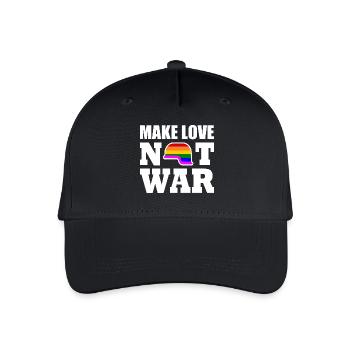 Make love not war - Kinder Bio Basecap - Schwarz - Vorne