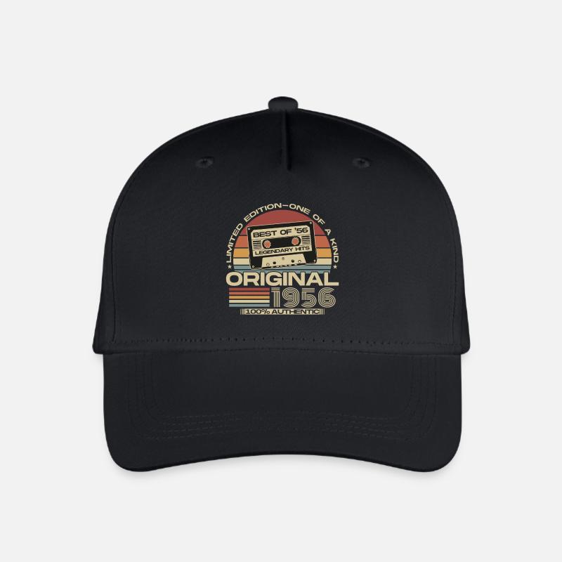 Original 1956 Jahrgang Geburtstag Retro - Kinder Bio Basecap - Schwarz