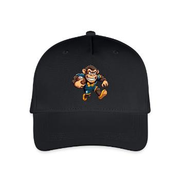 Rugby Monkey - Organic Kids’ Baseball Cap - black - Front