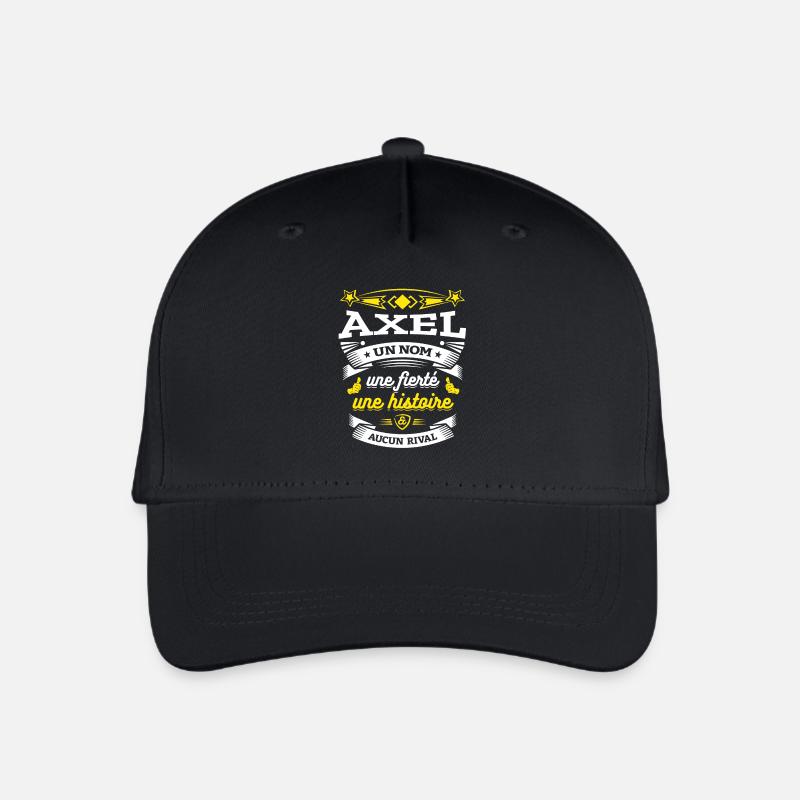 AXEL UN NOM UNE FIERTÉ AUCUN RIVAL - Casquette de baseball bio Enfant - noir