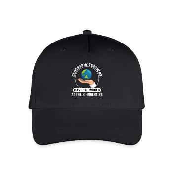 GIS Hand Globe World Spatial Data Geography - Organic Kids’ Baseball Cap - black - Front