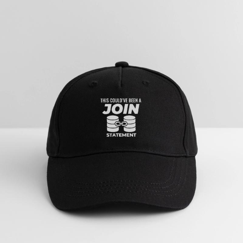 SQL Join Database, instruction de programmation des données Casquette de baseball bio Enfant