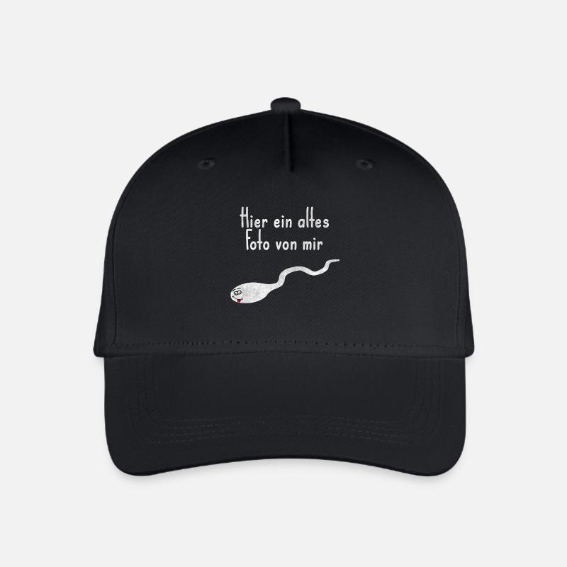 Altes Foto von Mir lustiger Spruch - Kinder Bio Basecap - Schwarz
