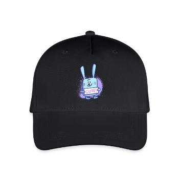 Lapin mignon - Casquette de baseball bio Enfant - noir - Devant
