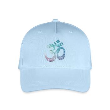 Om - Organic Kids’ Baseball Cap - light blue - Front