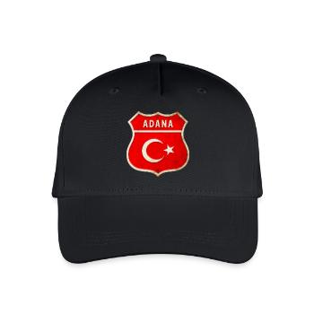 Adana Turkey flag coat of arms - Organic Kids’ Baseball Cap - black - Front