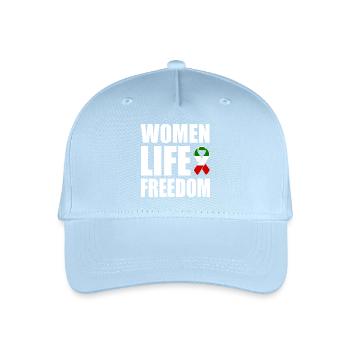 Women life freedom - Organic Kids’ Baseball Cap - light blue - Front