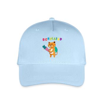 Schulkind Einschulung | Schulanfang ABC-Schütze - Kinder Bio Basecap - Hellblau - Vorne