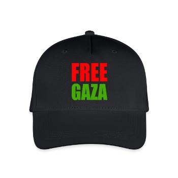 Free gaza - Casquette de baseball bio Enfant - noir - Devant