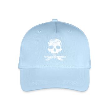 Martial Art Skull - Organic Kids’ Baseball Cap - light blue - Front