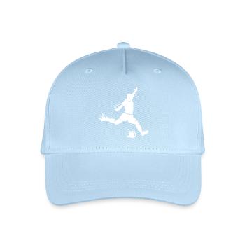 Fußball Spieler Explosion Team EM 2024 icon Fan - Kinder Bio Basecap - Hellblau - Vorne