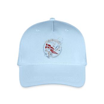 NORWAY FISHING TOUR - Moose Edition - Organic Kids’ Baseball Cap - light blue - Front