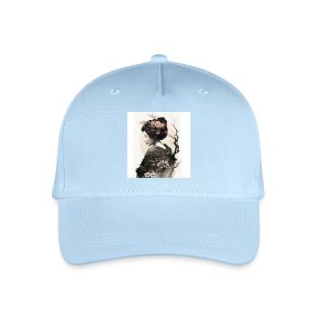 Graceful Japanese Geisha - Organic Kids’ Baseball Cap - light blue - Front