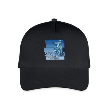 Snowboard - Kinder Bio Basecap - Schwarz - Vorne
