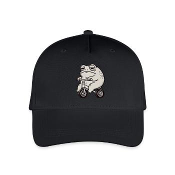 Frog Toad Toad Balance Bike Tricycle Funny Whimsical - Organic Kids’ Baseball Cap - black - Front