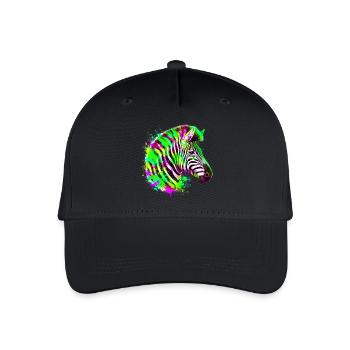 Zebra - Kinder Bio Basecap - Schwarz - Vorne
