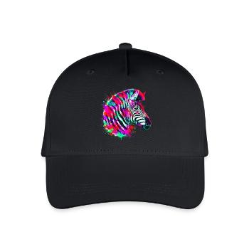 Zebra - Kinder Bio Basecap - Schwarz - Vorne