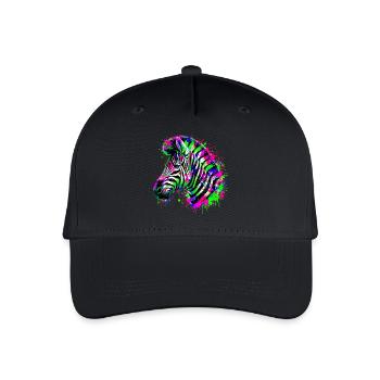 Zebra - Kinder Bio Basecap - Schwarz - Vorne