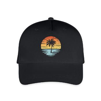 Beach Sunset - Organic Kids’ Baseball Cap - black - Front