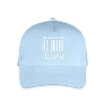 Le code-barres de la vie / Der Strichcode des Lebens - Casquette de baseball bio Enfant - bleu clair - Devant