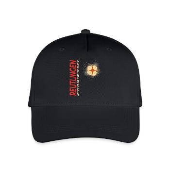 Reutlingen - Kinder Bio Basecap - Schwarz - Vorne