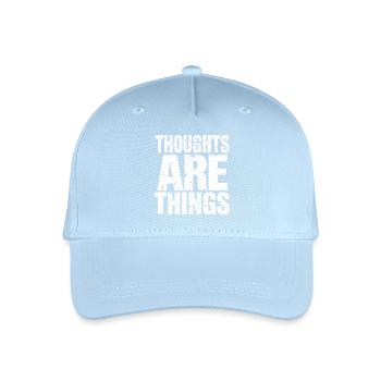 Thoughts take shape - Organic Kids’ Baseball Cap - light blue - Front