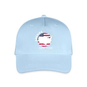 New York - Kinder Bio Basecap - Hellblau - Vorne