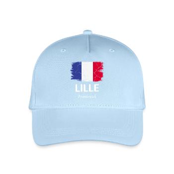 Lille - Casquette de baseball bio Enfant - bleu clair - Devant