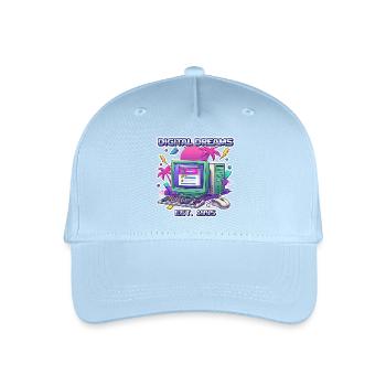 Digital Dreams 1995 – Vintage PC Design - Kinder Bio Basecap - Hellblau - Vorne