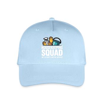 Lustiges Putzen Design - Kinder Bio Basecap - Hellblau - Vorne