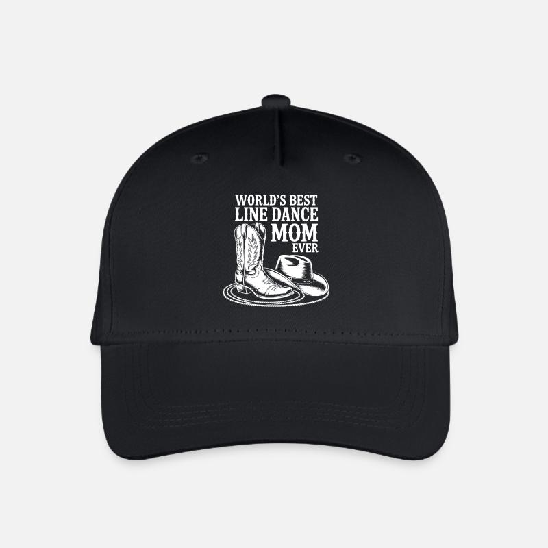 Maman LineDance avec des bottes de cowboy - Casquette de baseball bio Enfant - noir