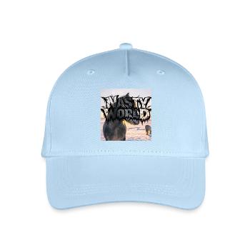 Dark Horse Silhouette Logo - Organic Kids’ Baseball Cap - light blue - Front