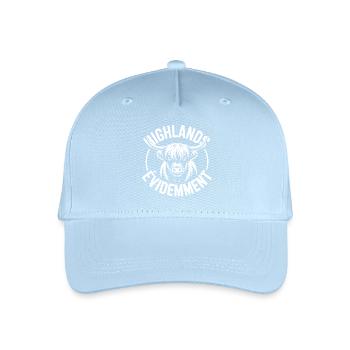 Highland-Kuh-Logo - Kinder Bio Basecap - Hellblau - Vorne