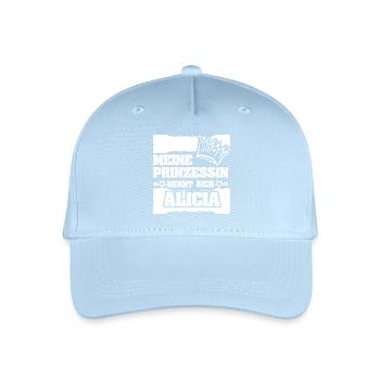 Geschenk für Alicia - Kinder Bio Basecap - Hellblau - Vorne