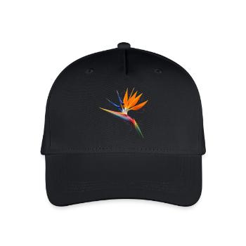 Bird of Paradise Flower Exotic Floral Design - Organic Kids’ Baseball Cap - black - Front