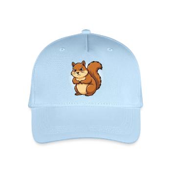 Eichhörnchen Eichhorn Eichhörnchenliebhaber Nager - Kinder Bio Basecap - Hellblau - Vorne